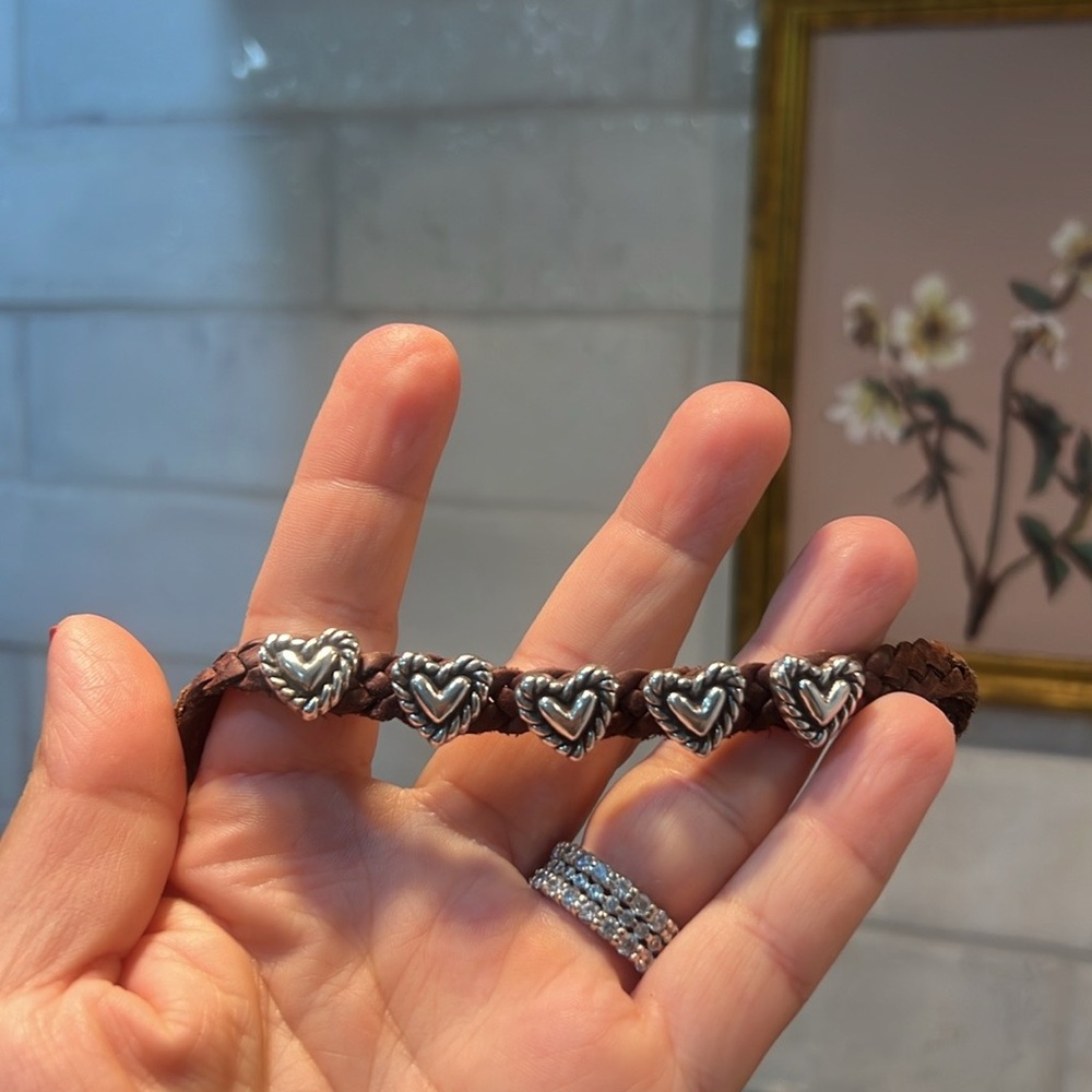 Brighton BANDITS Roped Heart Braid Bandit Bracelet